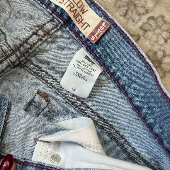 Vintage Levi’s 505 Low Straight Jeans | Women’s Size 14 - Picture 5 of 6